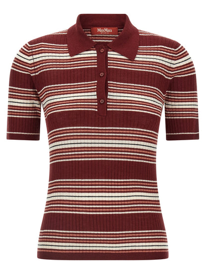 Bordeaux Silk Polo Shirt