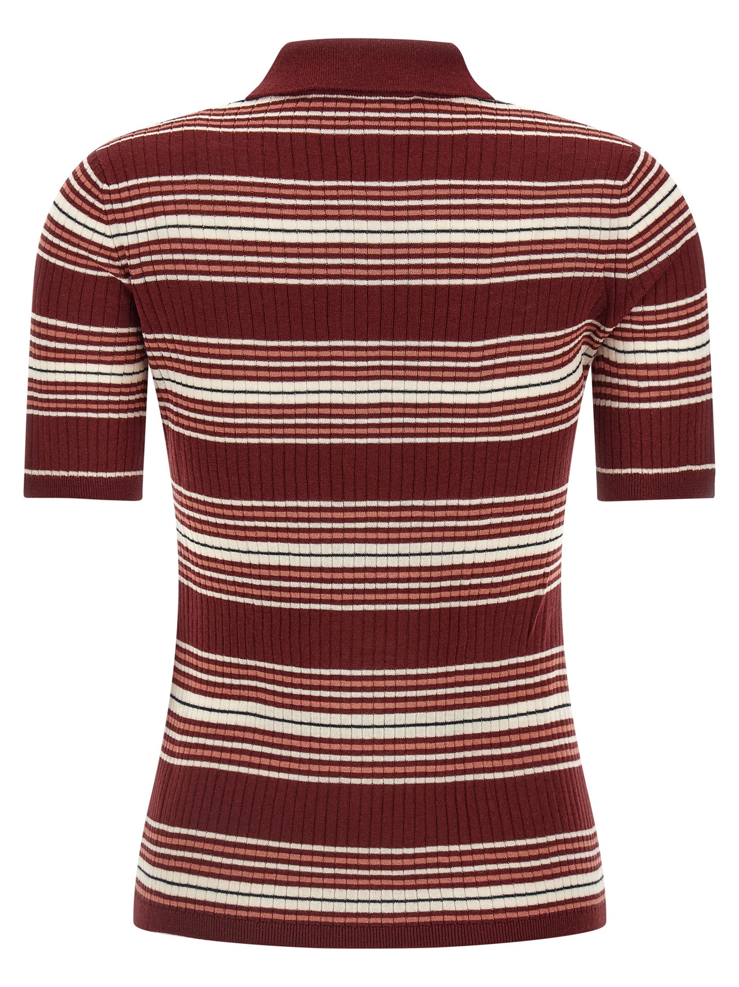 Bordeaux Silk Polo Shirt