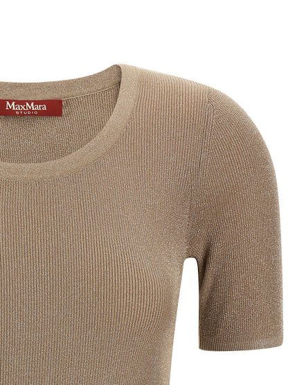 Beige Polyamide T-Shirt