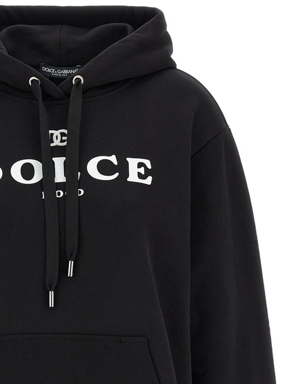 Black Cotton Hoodie