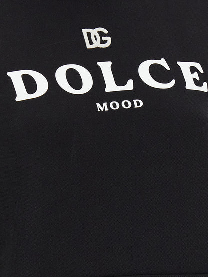 Black Cotton Hoodie