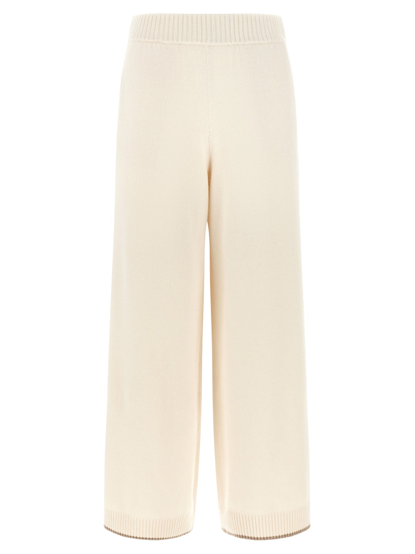 White Cashmere Athletic Pants