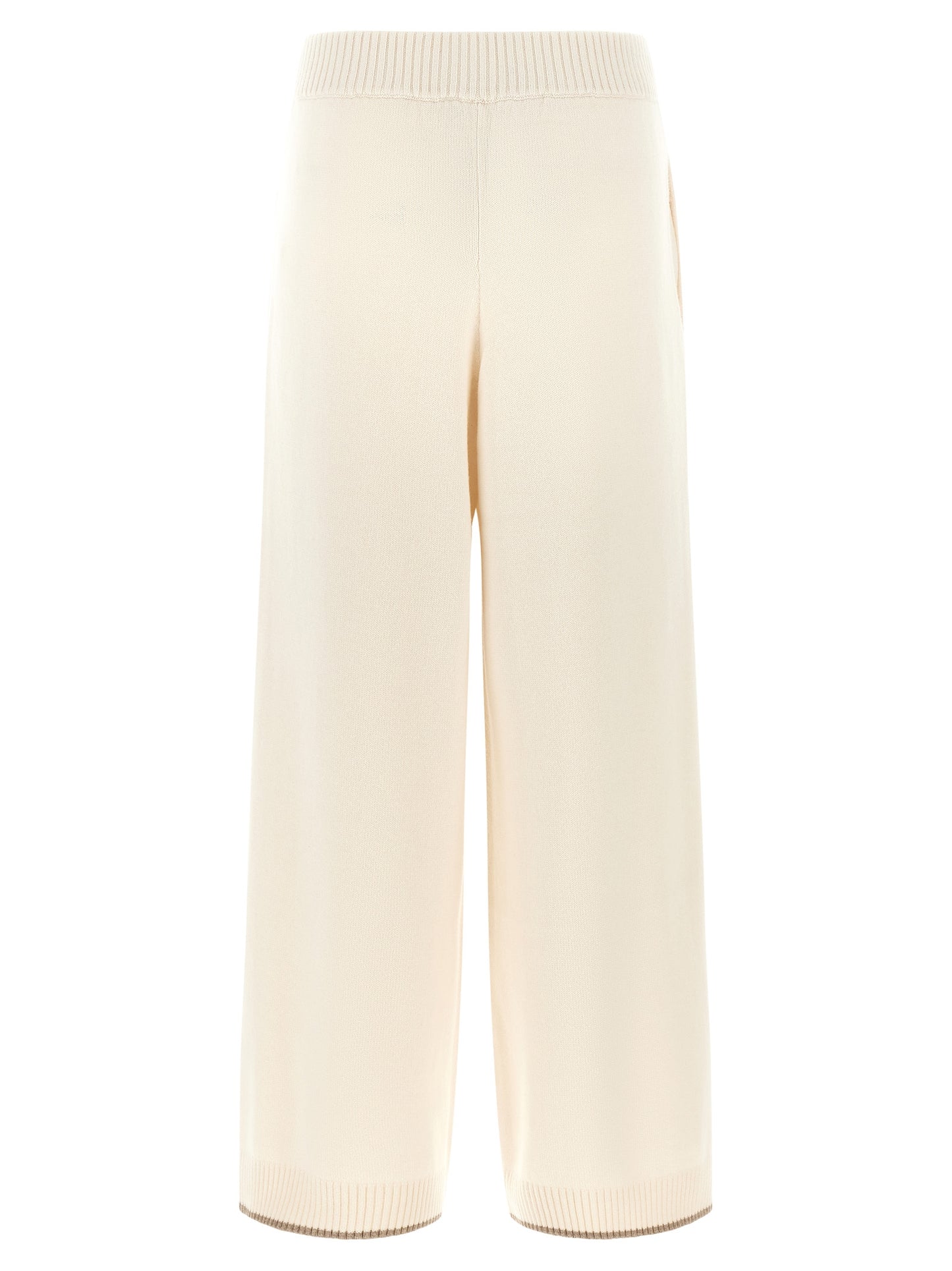 White Cashmere Athletic Pants