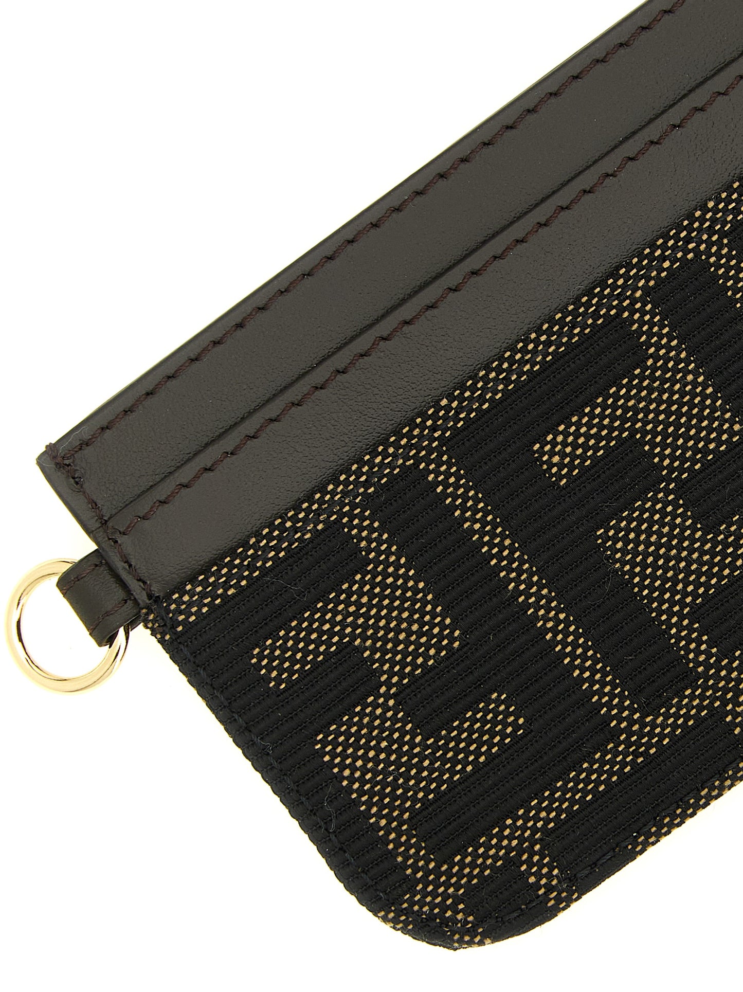 Brown Polyester Cardholder