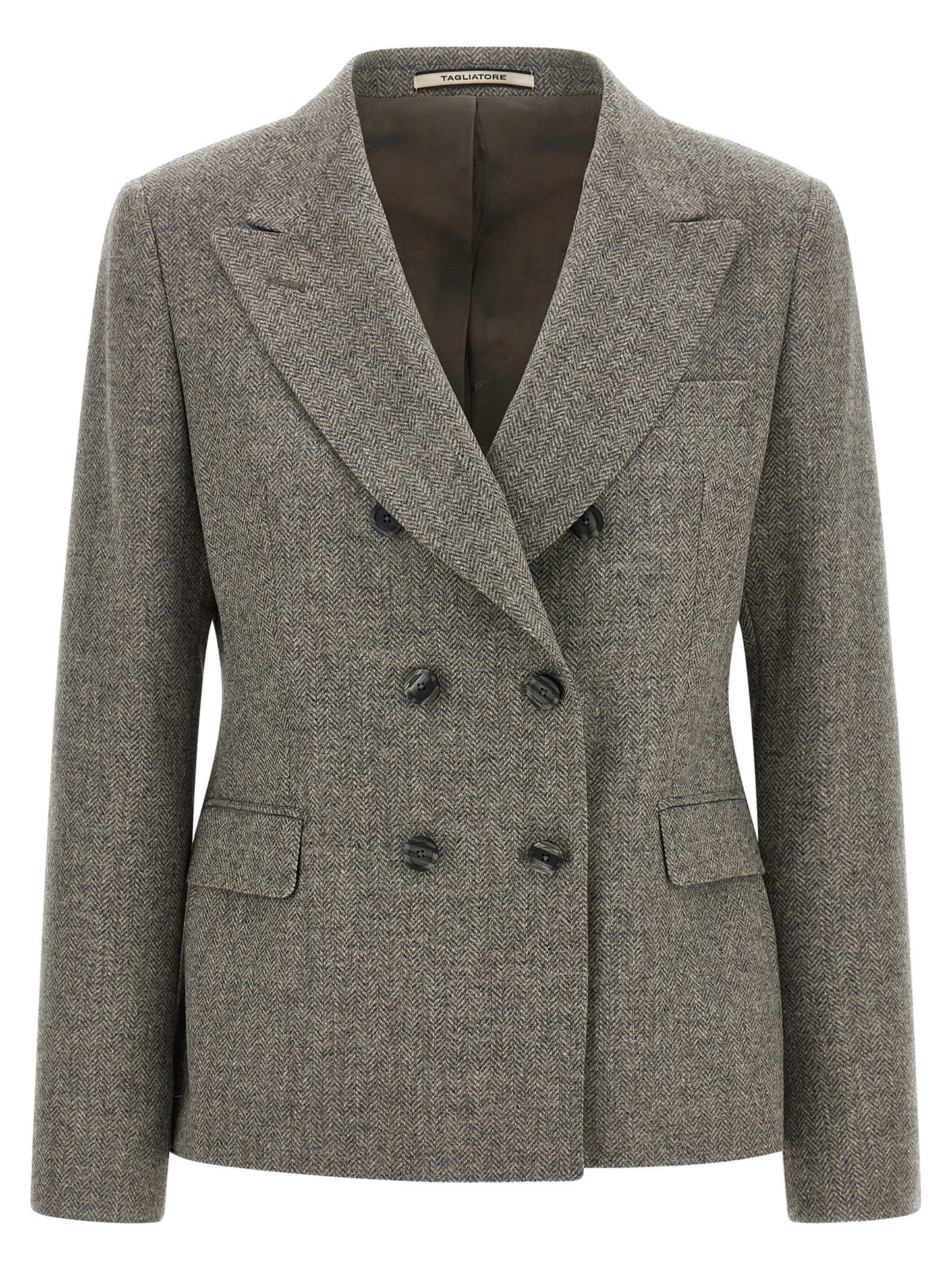 Gray Virgin Wool Blazer