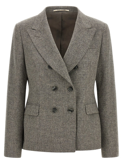 Gray Virgin Wool Blazer