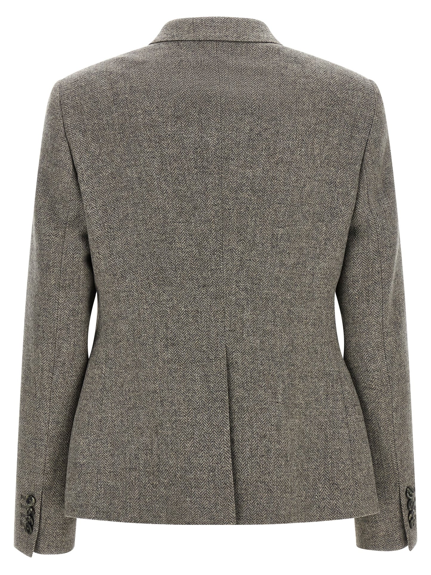 Gray Virgin Wool Blazer