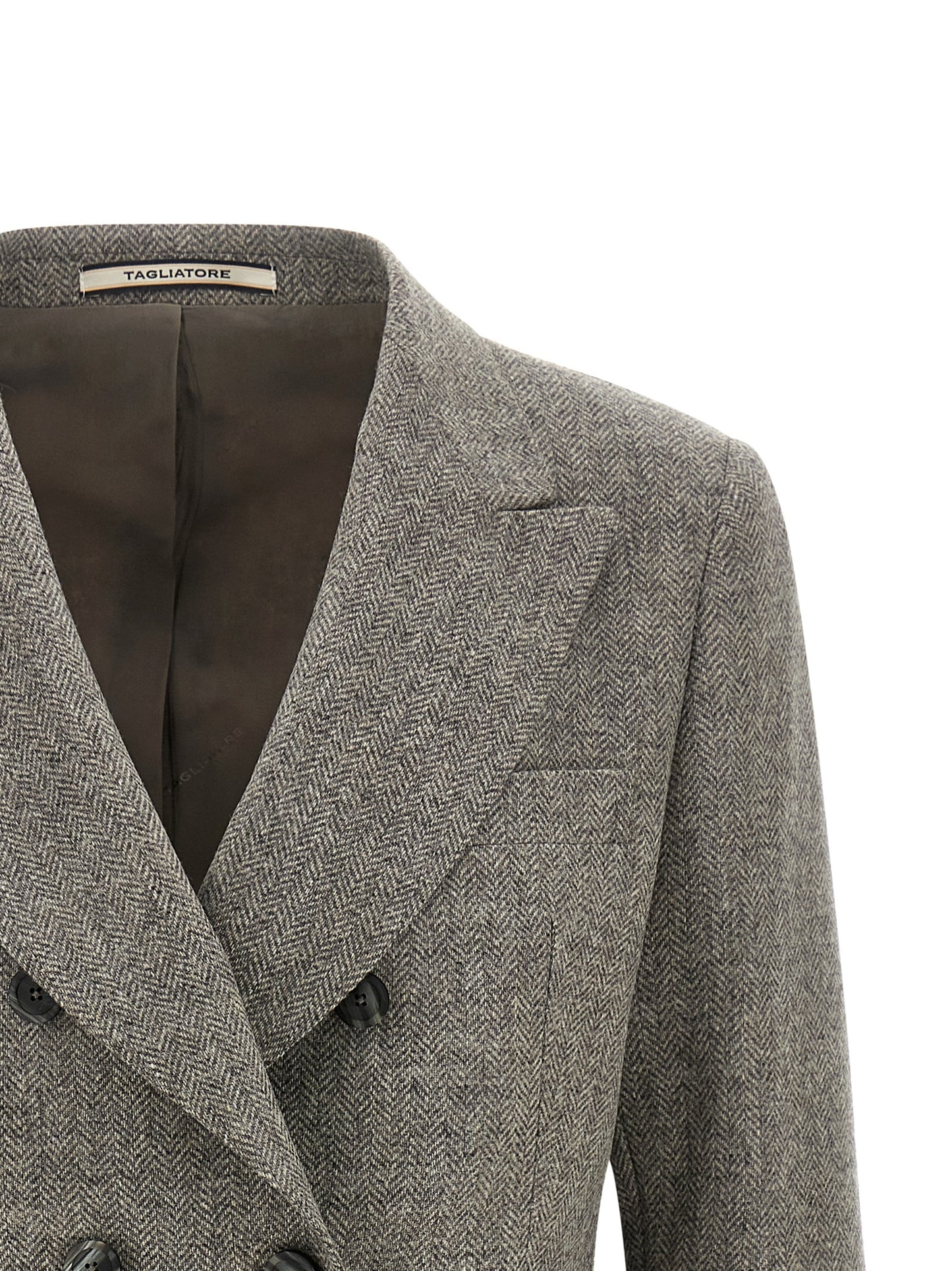 Gray Virgin Wool Blazer