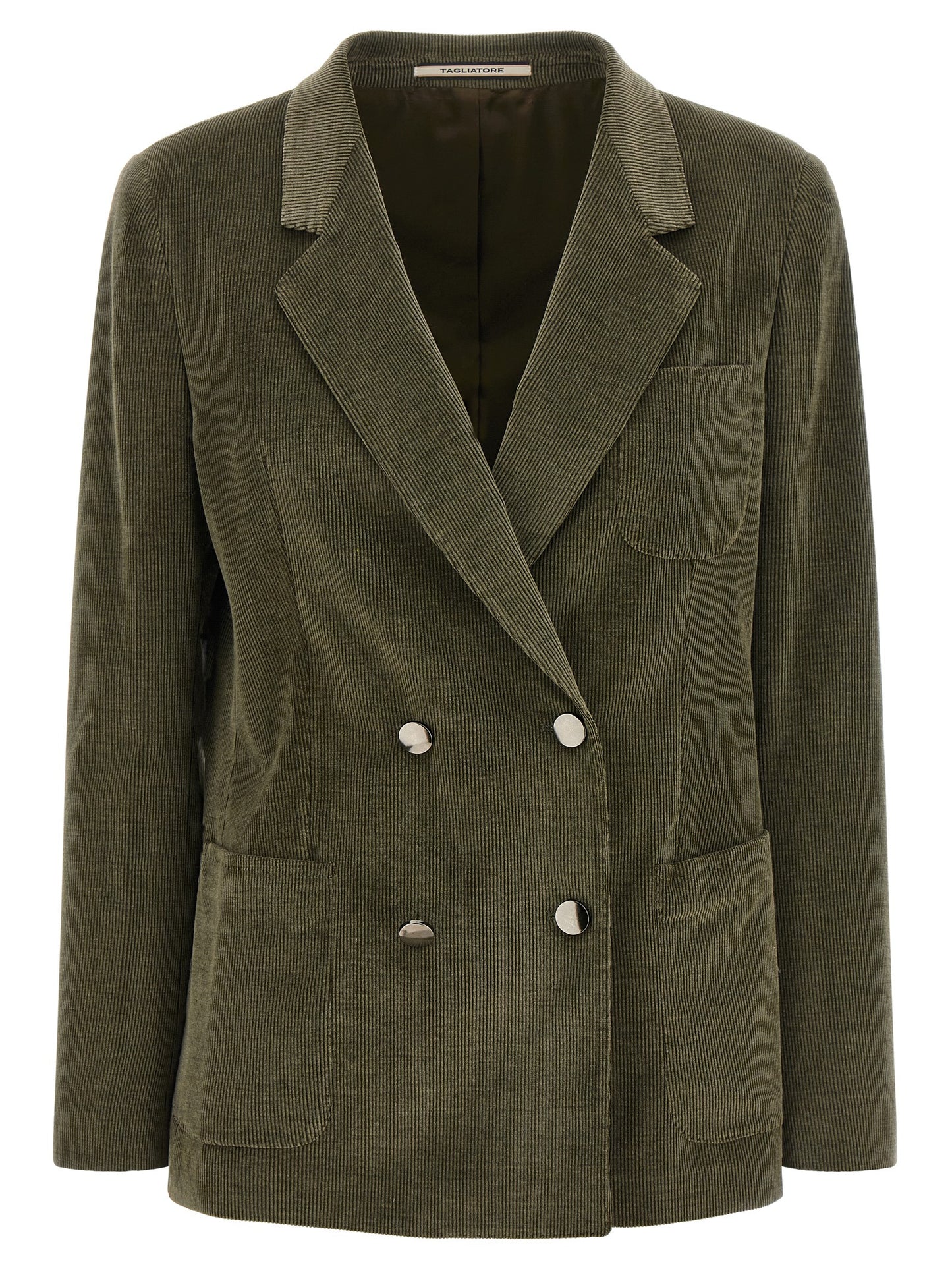 Bicolor Cotton Blazer