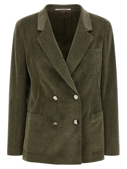 Bicolor Cotton Blazer
