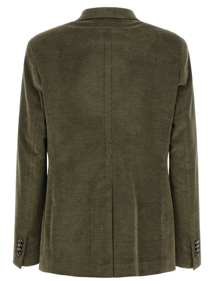 Bicolor Cotton Blazer