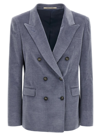 Blue Cotton Blazer