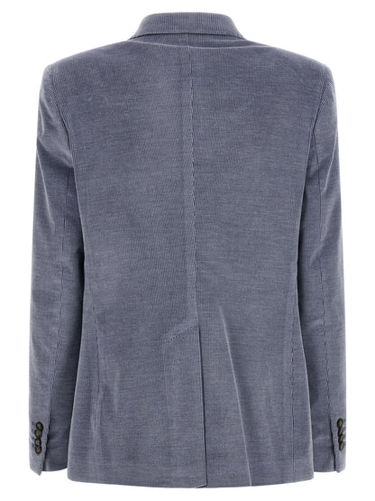 Blue Cotton Blazer