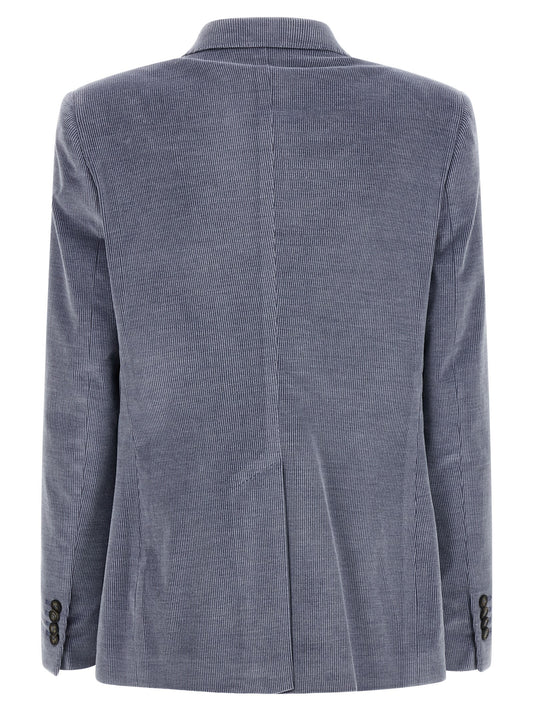 Blue Cotton Blazer