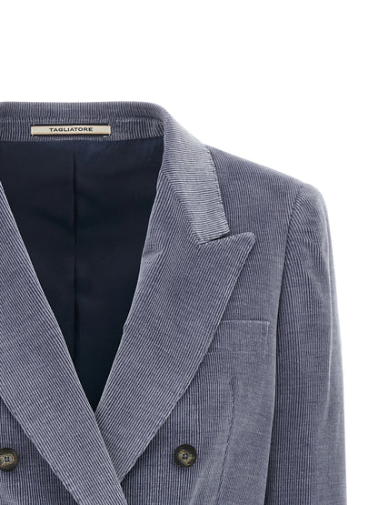 Blue Cotton Blazer