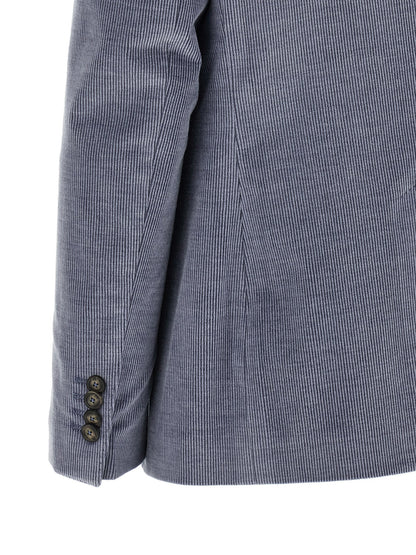 Blue Cotton Blazer