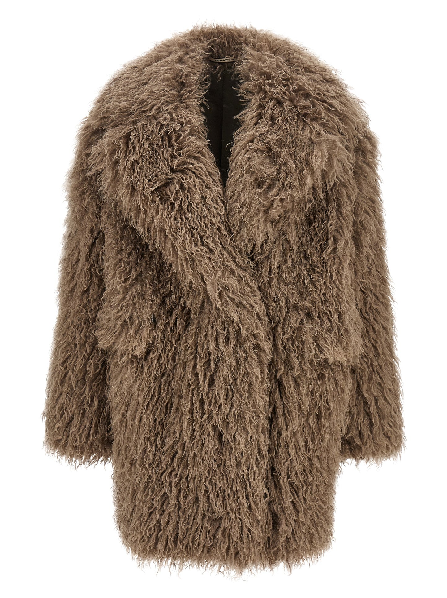 Gray Polyester Coat
