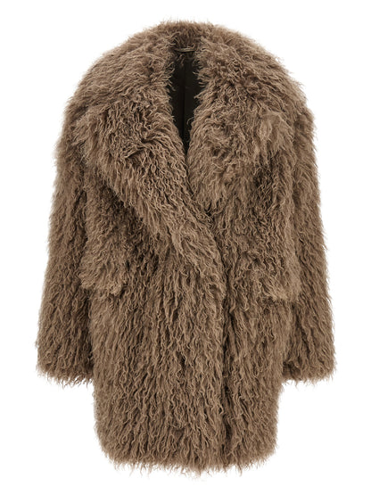 Gray Polyester Coat