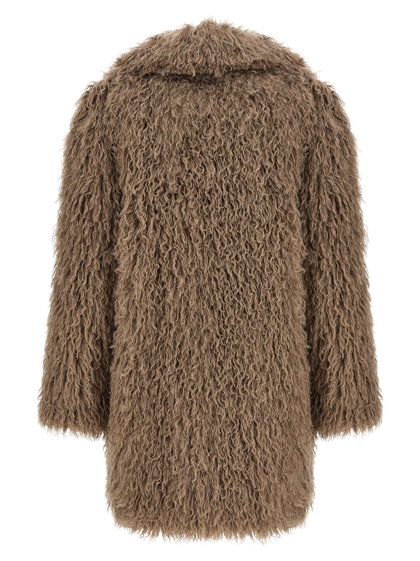 Gray Polyester Coat