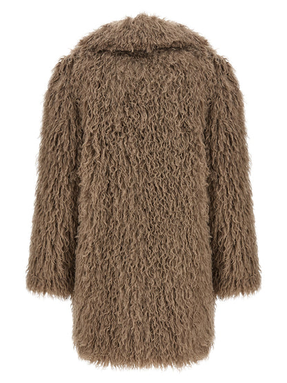 Gray Polyester Coat