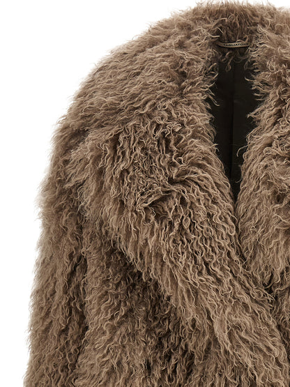 Gray Polyester Coat