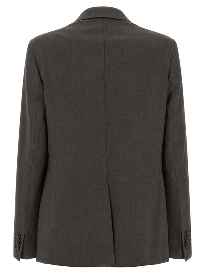 Gray Virgin Wool Two-Piece Suit