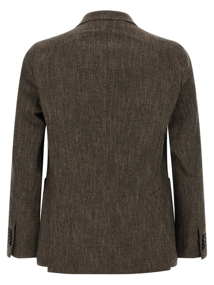 Brown Virgin Wool Blazer