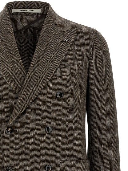 Brown Virgin Wool Blazer