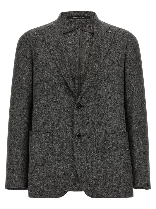 Gray Virgin Wool Blazer