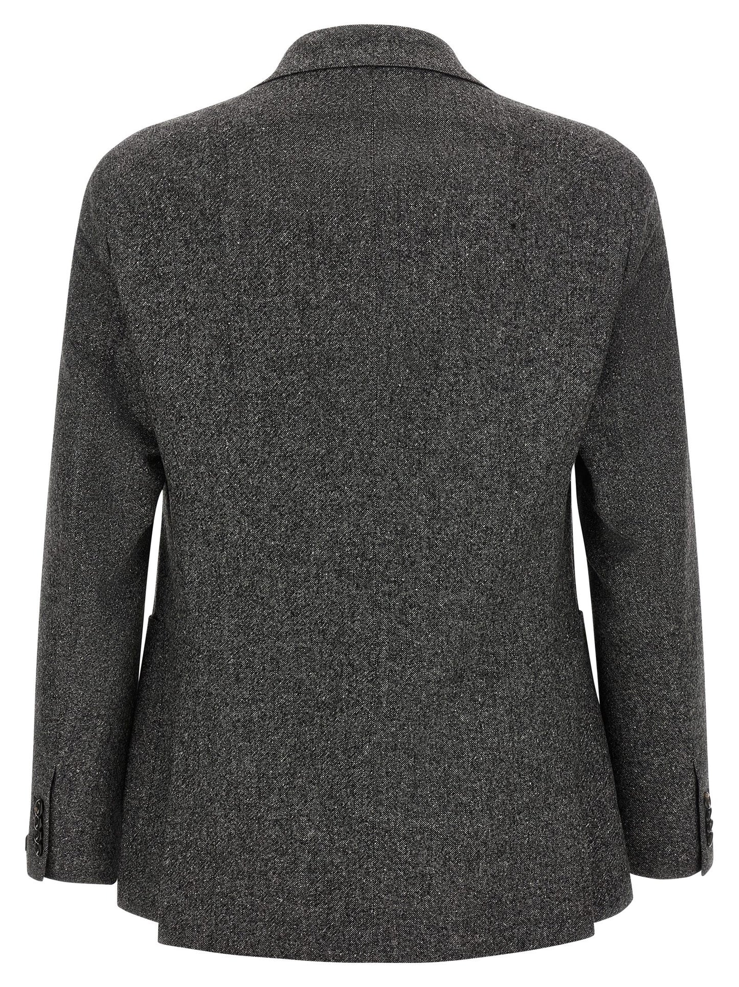 Gray Virgin Wool Blazer