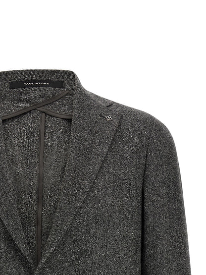 Gray Virgin Wool Blazer