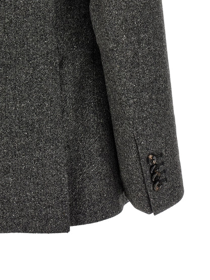 Gray Virgin Wool Blazer