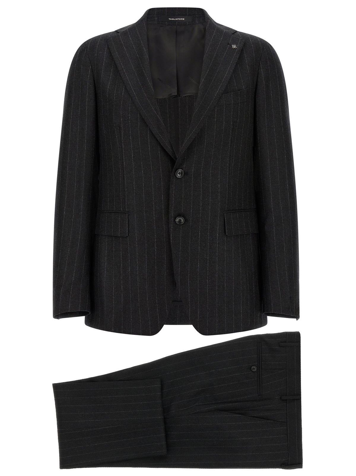 Gray Virgin Wool Two-Piece Suit