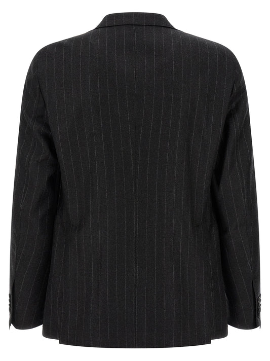 Gray Virgin Wool Two-Piece Suit