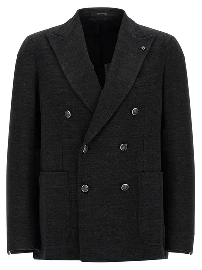 Gray Polyester Blazer