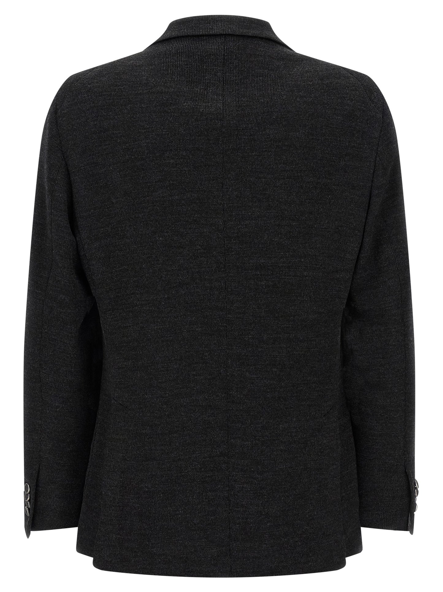 Gray Polyester Blazer