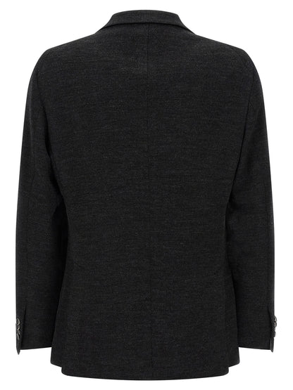 Gray Polyester Blazer