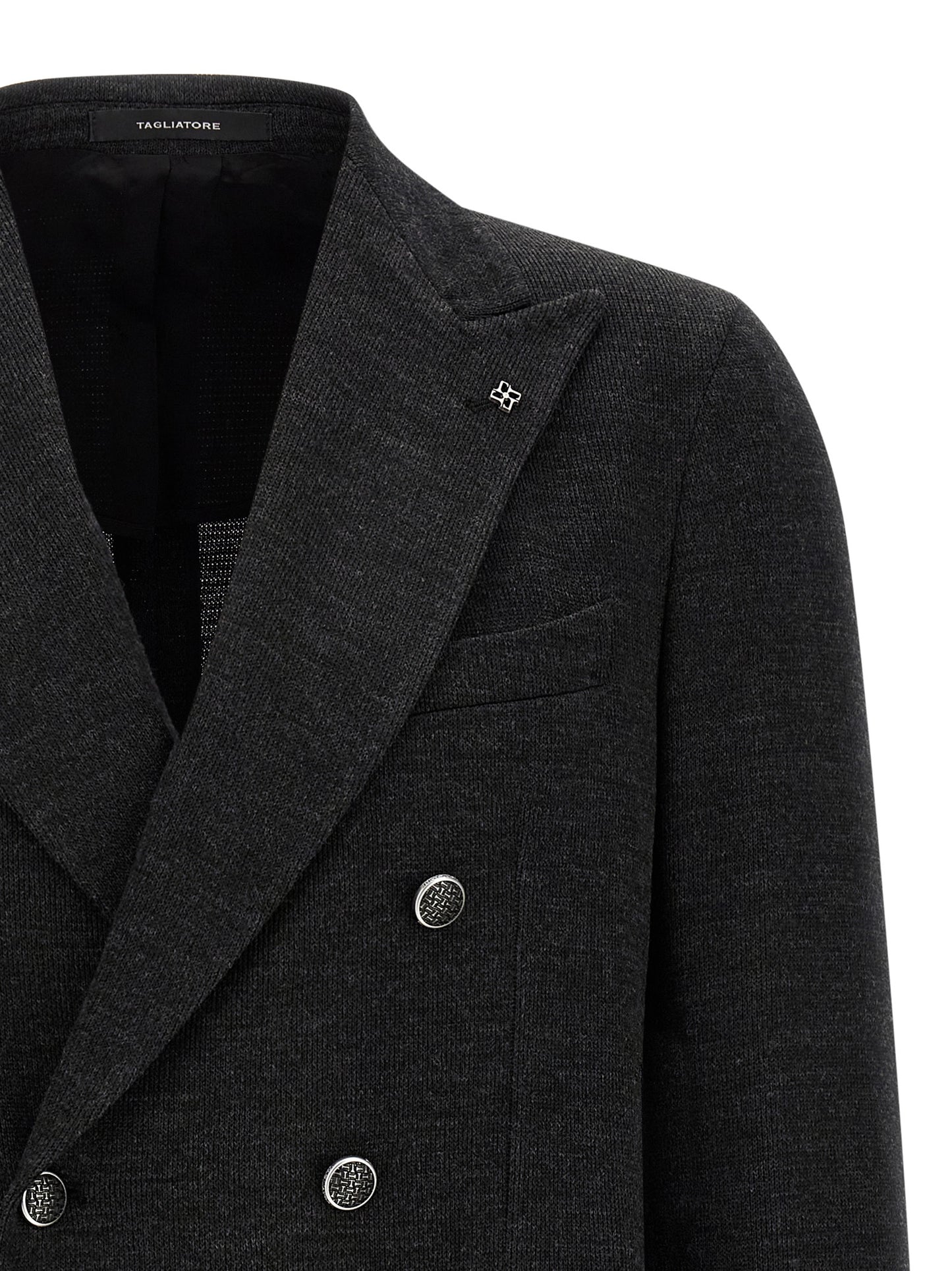 Gray Polyester Blazer