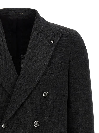 Gray Polyester Blazer