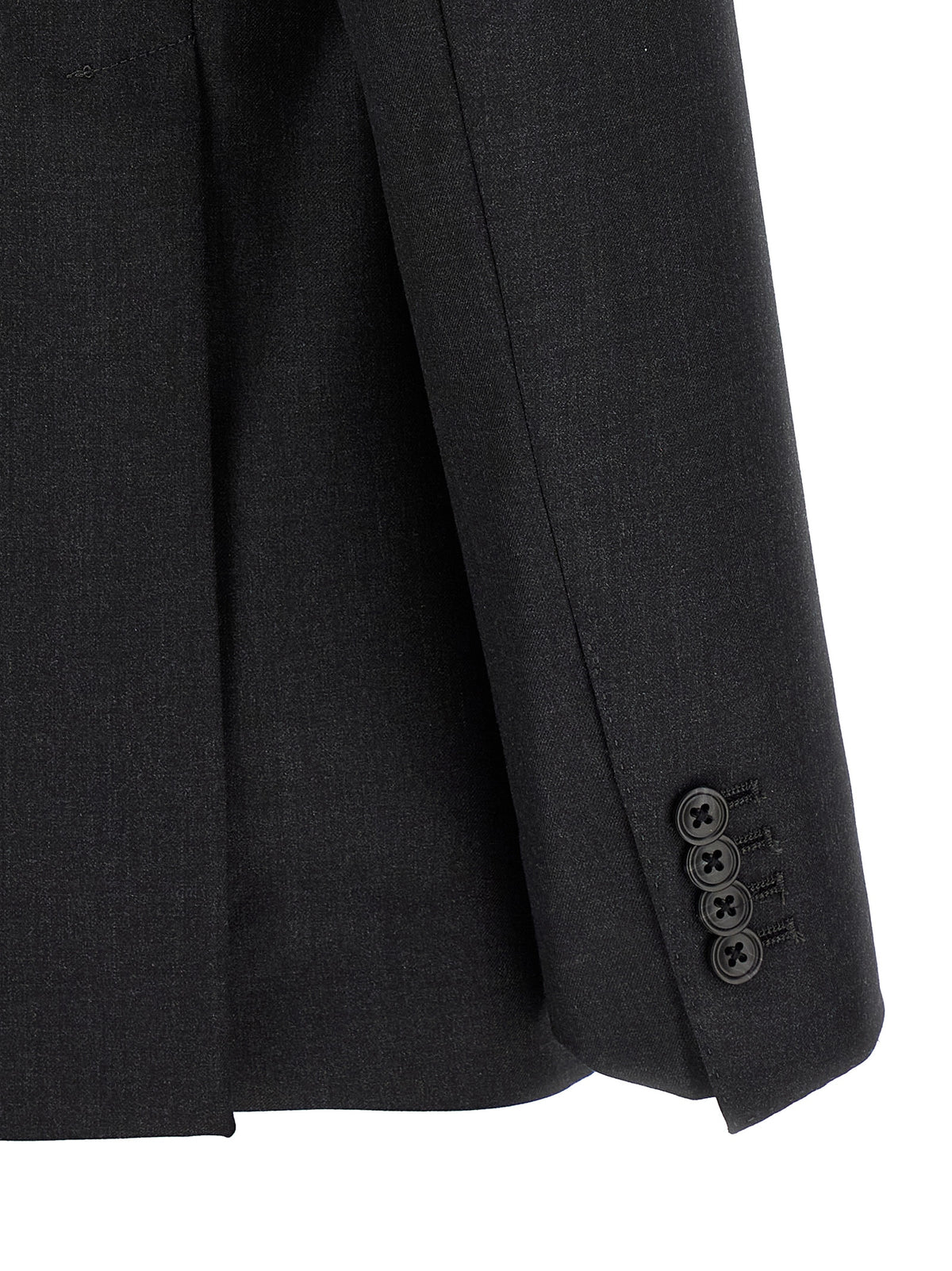 Gray Virgin Wool Two-Piece Suit