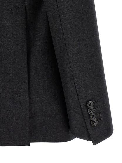 Gray Virgin Wool Two-Piece Suit