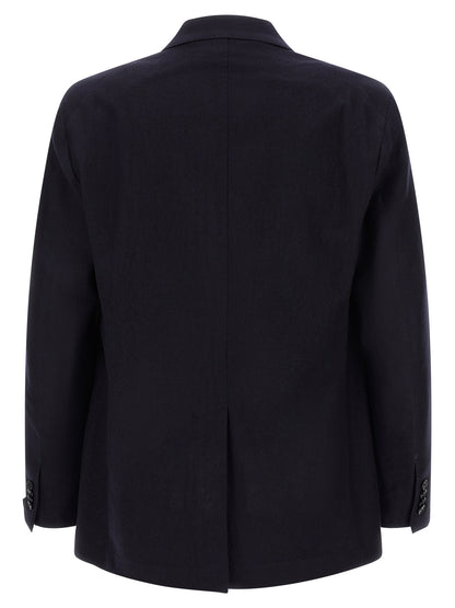 Blue Virgin Wool Two-Piece Suit