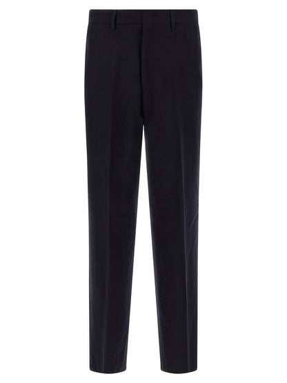 Blue Virgin Wool Two-Piece Suit