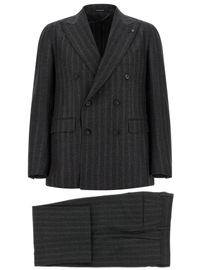Gray Virgin Wool Two-Piece Suit