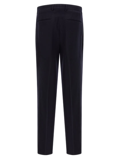 Blue Virgin Wool Two-Piece Suit