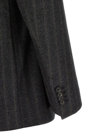 Gray Virgin Wool Two-Piece Suit