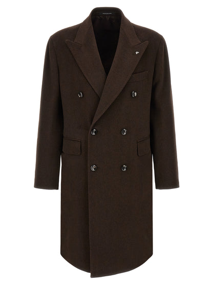 Brown Virgin Wool Coat