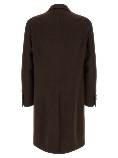Brown Virgin Wool Coat