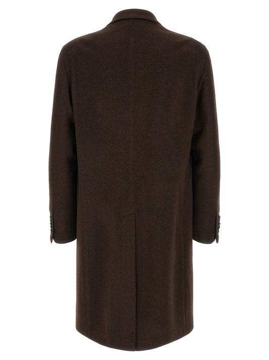 Brown Virgin Wool Coat