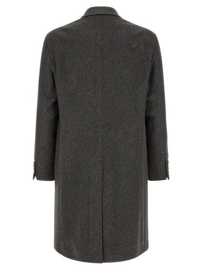 Gray Virgin Wool Coat